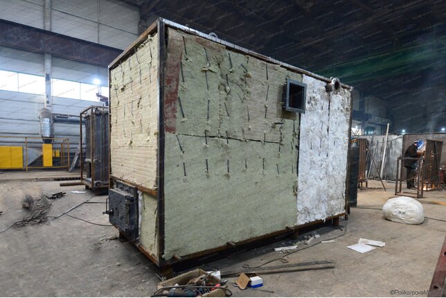 Изготовление котла 1100 кВт работающего без дымососа