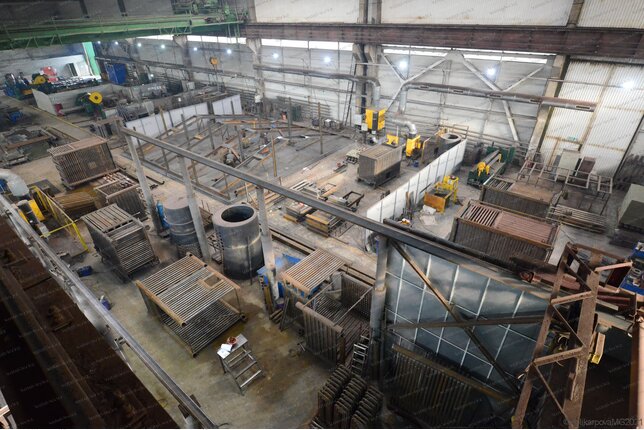 Газовый котел 800 кВт производство