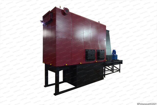 Котел 1280 кВт на щепе и опилках автоматический