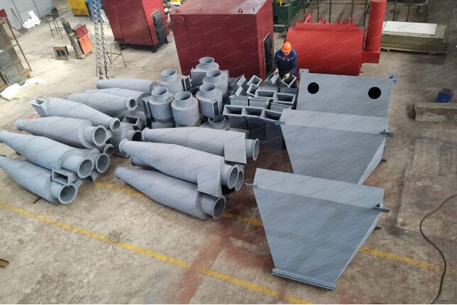 Производство промышленных циклонов ЦН 11 600 4УП